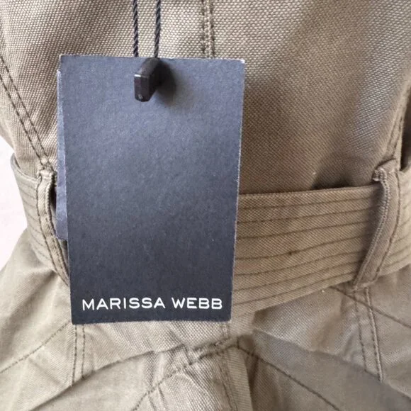 MARISSA WEBB Lani Trench Vest In Green NEW with Tags size Medium - Picture 13 of 16
